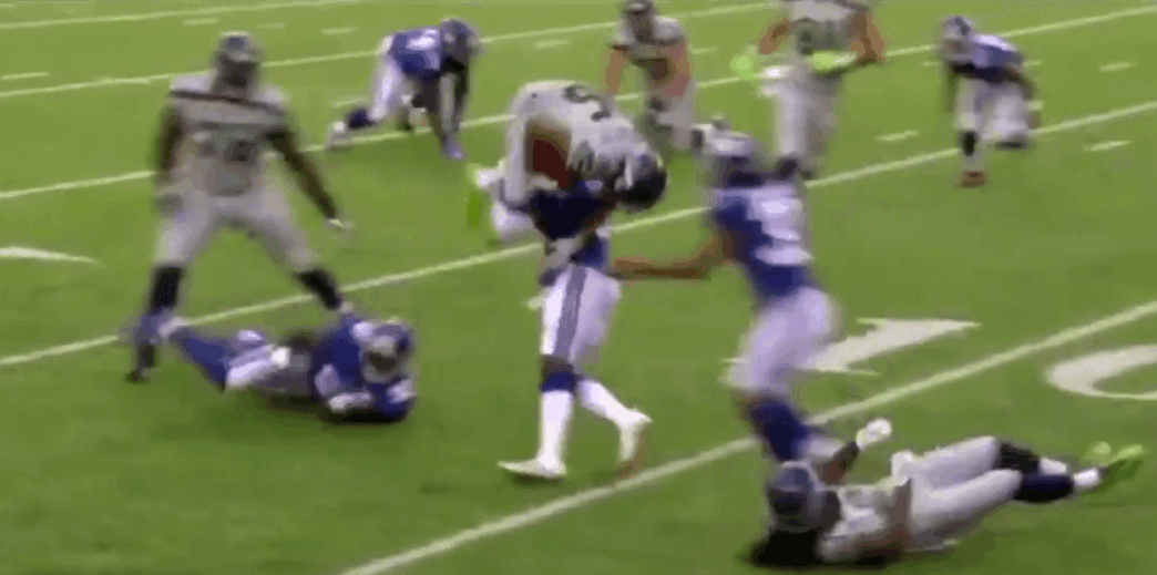 Landon Collins a soulevé Tyler Lockett pour le slam contre les Seahawks