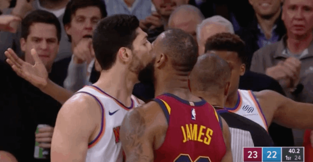 Frank Ntilikina LeBron James Enes Kanter Knicks Cavaliers