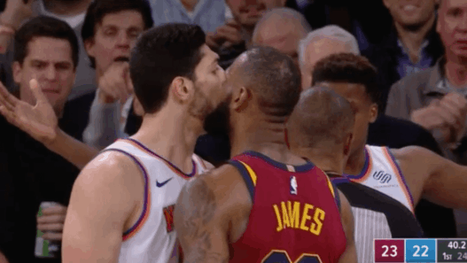 Frank Ntilikina LeBron James Enes Kanter Knicks Cavaliers