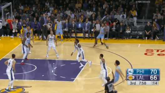 Les deux briques à la suite de Lonzo Ball à trois-points