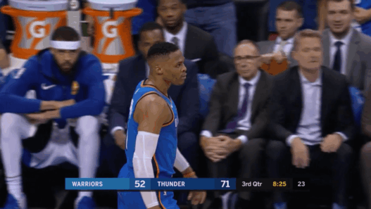 Warriors steals Westbrook Chesapeake Arena