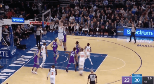 alley-oop Frank Ntilikina Kristaps Porzingis