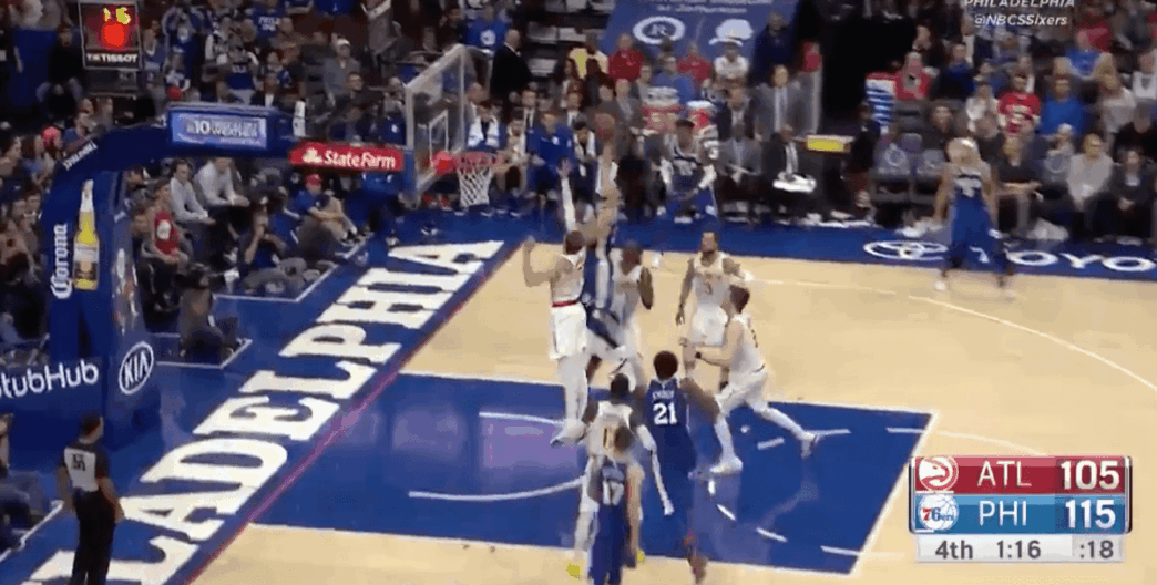 dunk Ben Simmons Atlanta Hawks