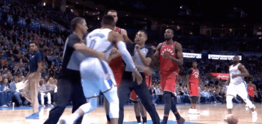 Jonas Valanciunas Russell Westbrook