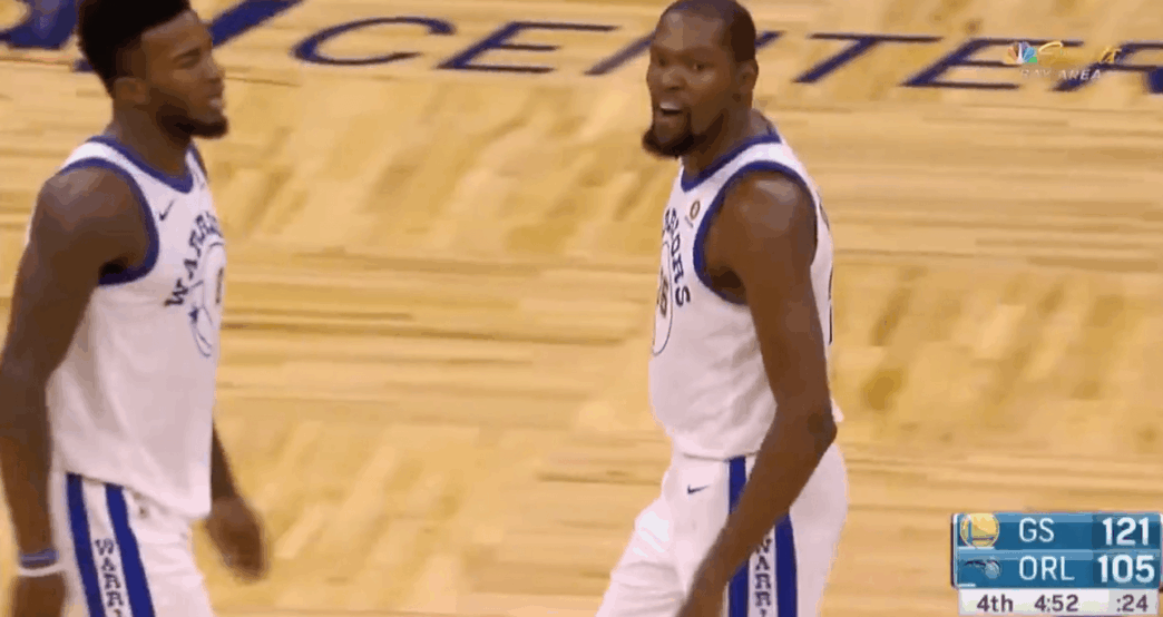 Kevin Durant ejected Magic