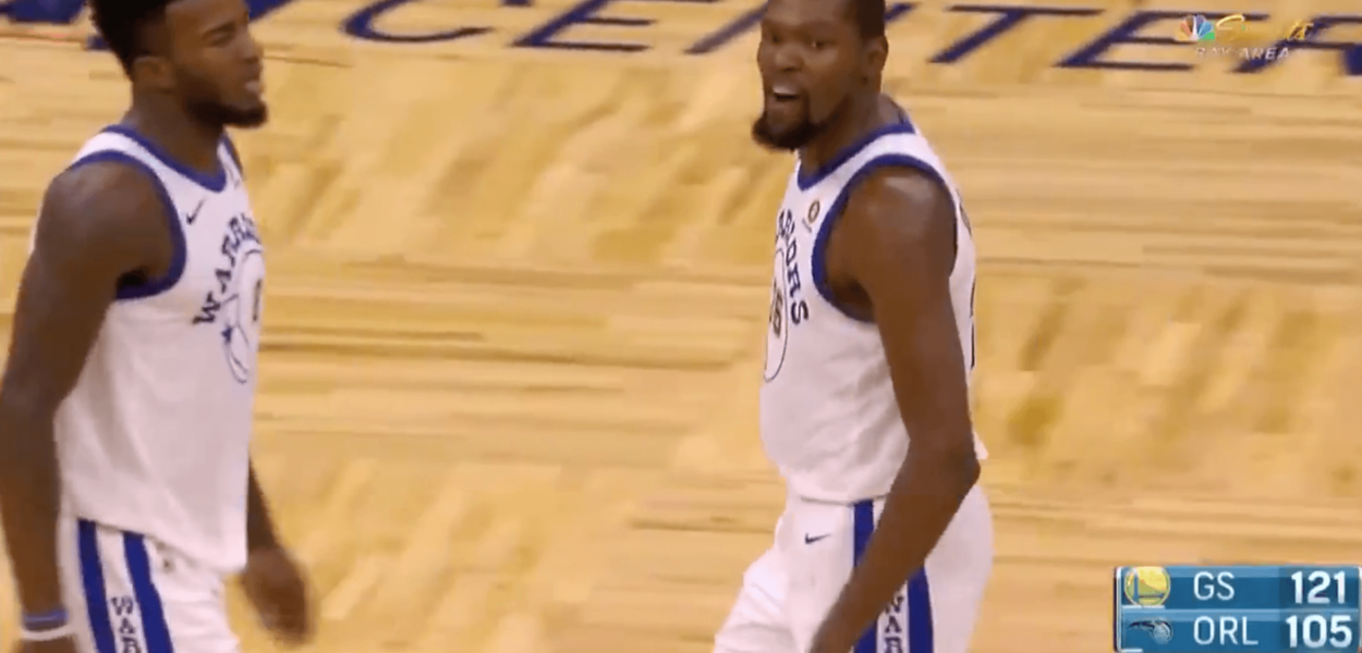 Kevin Durant ejected Magic