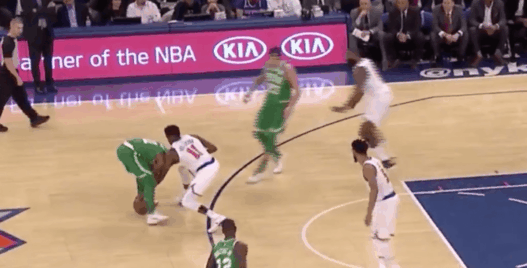 Kyrie Irving Frank Ntilikina New York Knicks