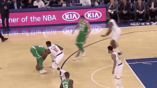 Kyrie Irving Frank Ntilikina New York Knicks