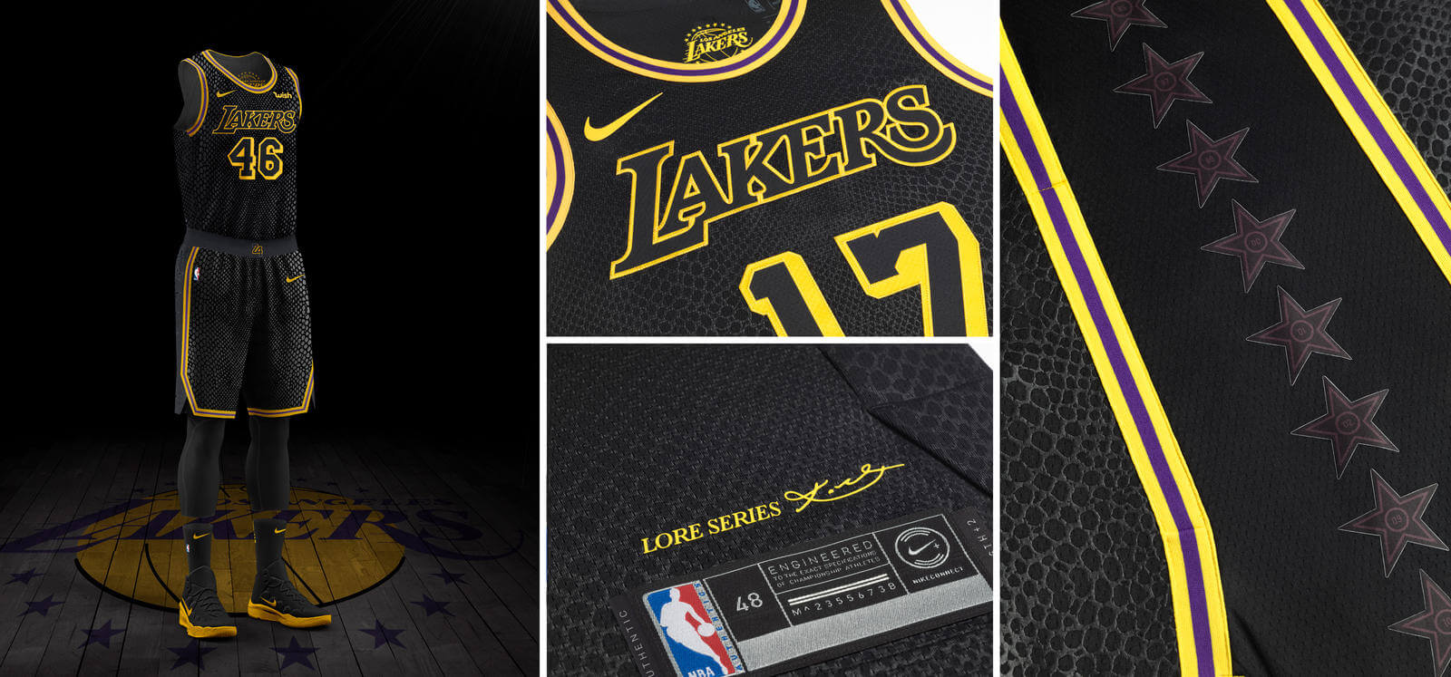 NBA NIke City Edition Lakers