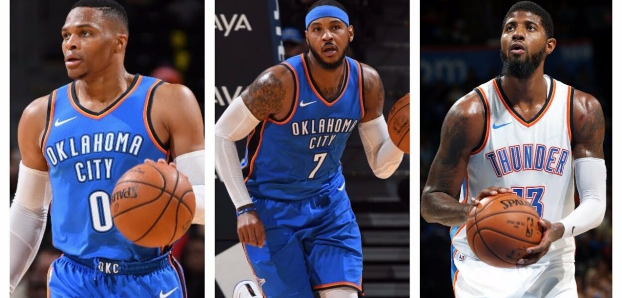 Paul George Carmelo Anthony Russell Westbrook