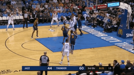 Paul George Derrick Favors OKC Jazz