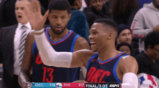 Russell Westbrook Joel Embiid