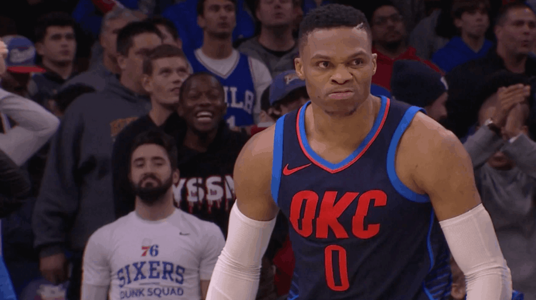 Thunder OKC Sixers triple overtime