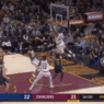 Utah Jazz LeBron James alley-oop main gauche