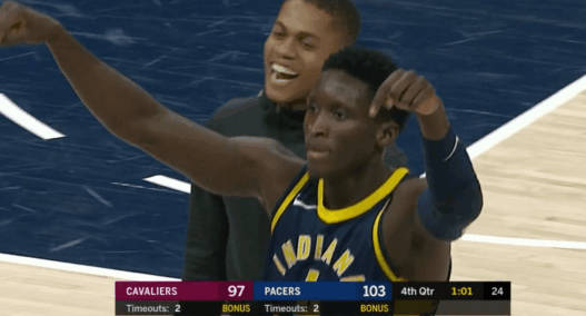 Victor Oladipo Indiana Pacers Cleveland Cavaliers