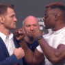 staredown Francis Ngannou Stipe Miocic