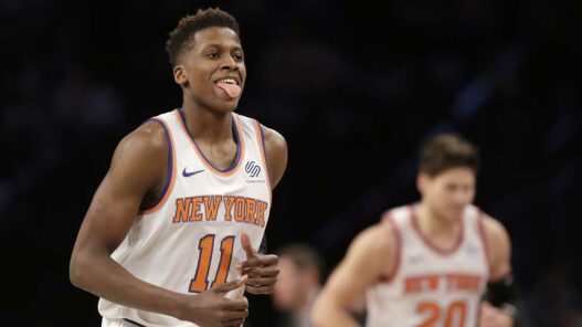 Rising Stars Challenge – Frank Ntilikina va se frotter à Lonzo Ball lors du All-Star Weekend