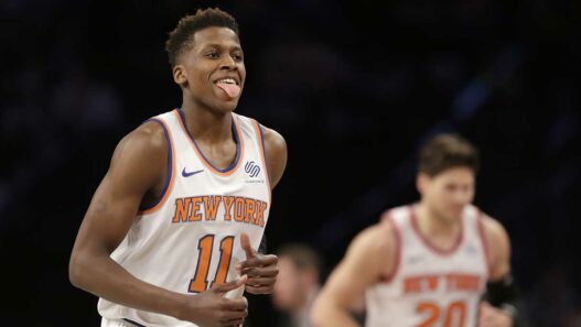 Rising Stars Challenge – Frank Ntilikina va se frotter à Lonzo Ball lors du All-Star Weekend