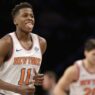 Rising Stars Challenge – Frank Ntilikina va se frotter à Lonzo Ball lors du All-Star Weekend