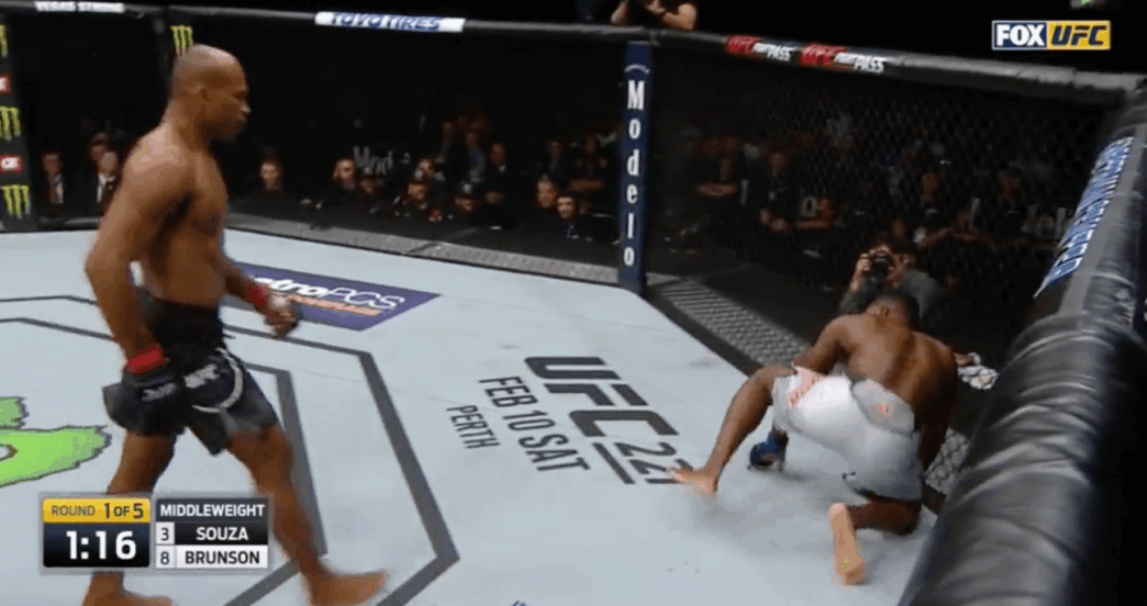 Jacare Souza Derek Brunson UFC KO