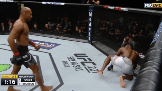 Jacare Souza Derek Brunson UFC KO