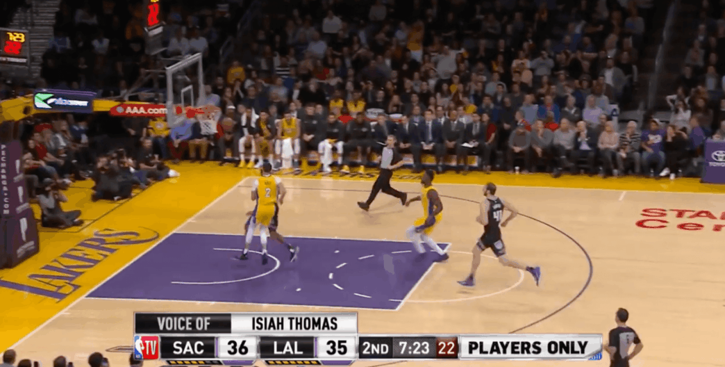 Lakers Lonzo Ball showtime