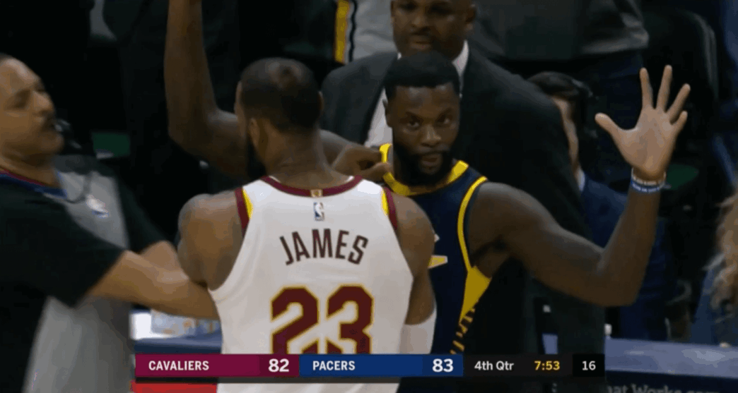 LeBron James Lance Stephenson