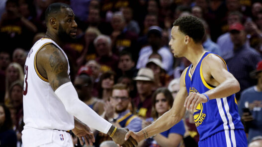 LeBron James Stephen Curry NBA All Star Game 2018