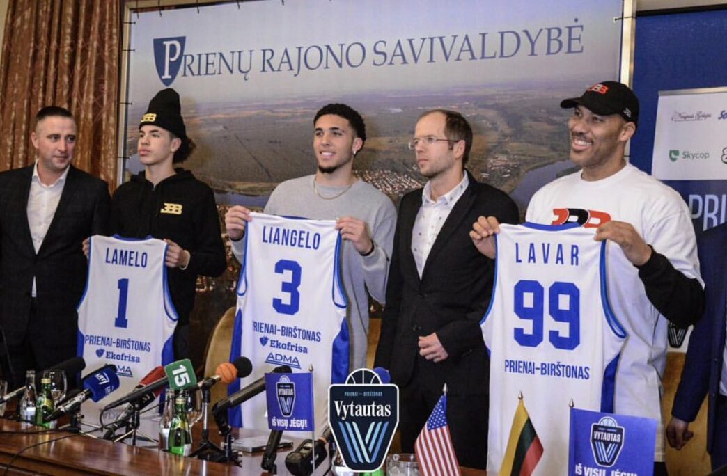 LiAngelo LaMelo Ball Lavar Vytautas Prienai