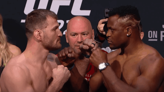 pesee Stipe Miocic Francis Ngannou