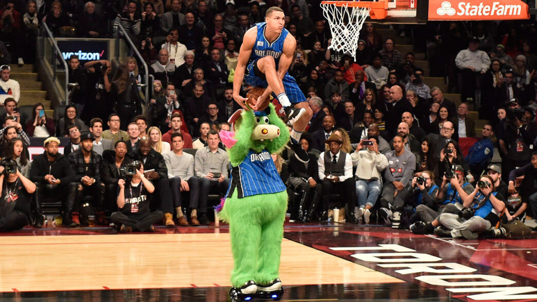 Aaron Gordon Dunks 3 points Skills Challenge