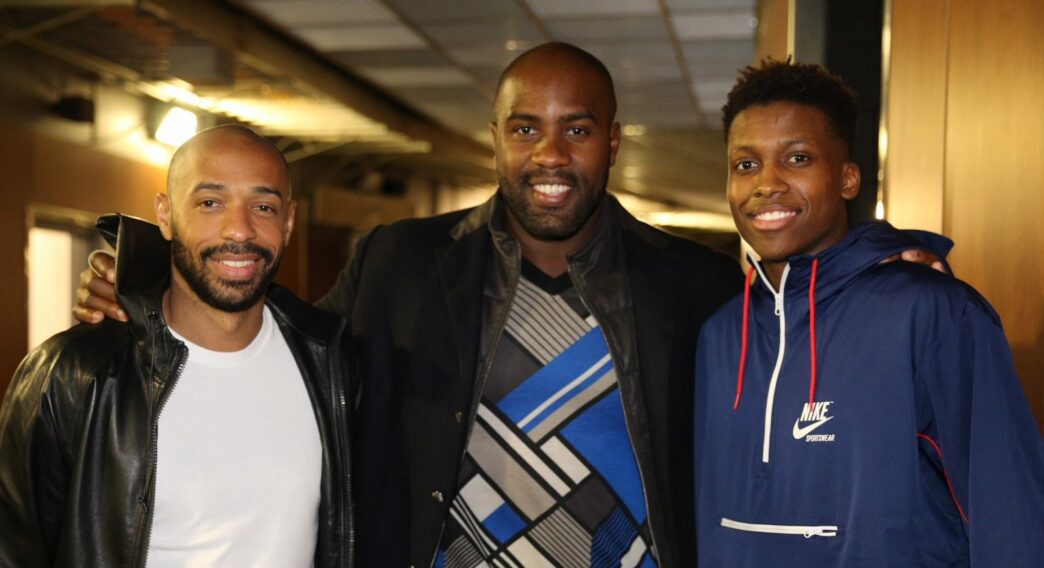 Frank Ntilikina a rencontré Thierry Henry et Teddy Riner au All-Star Game