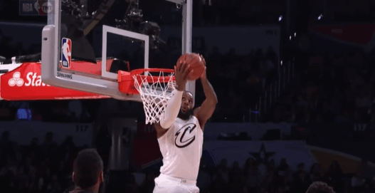 LeBron James alley-oop Westbrook