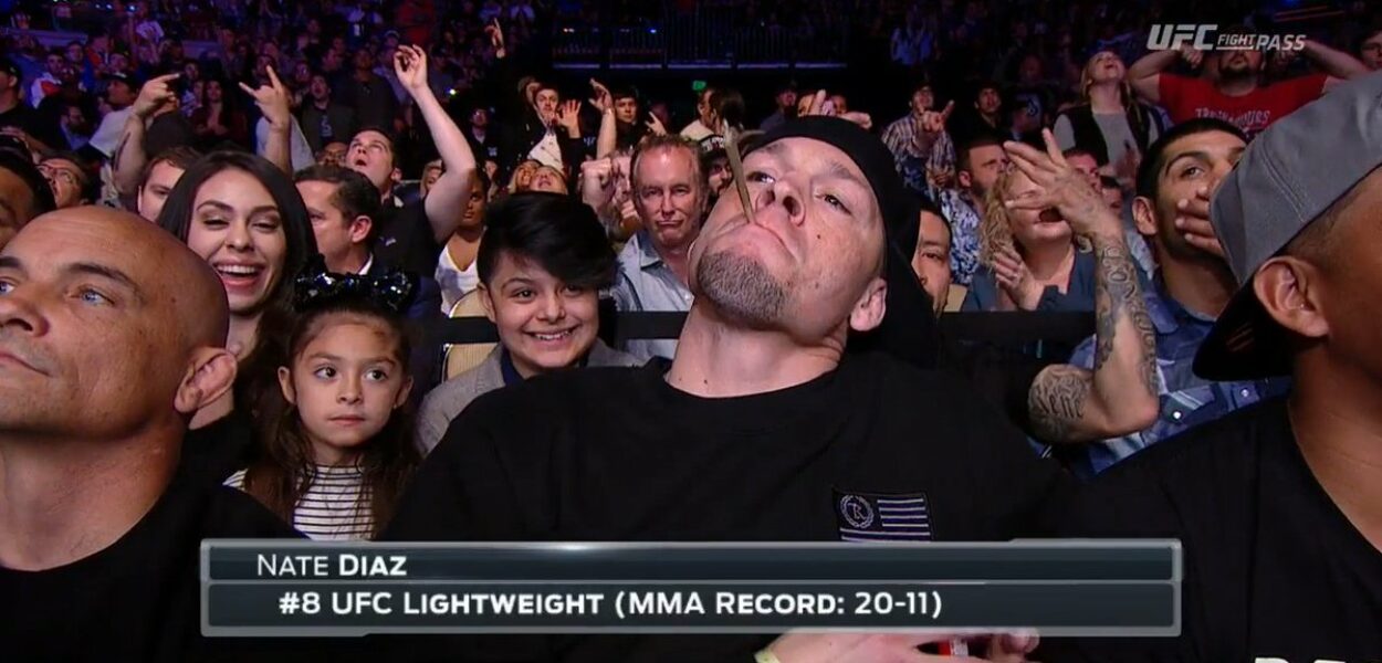 Nate Diaz s’allume un joint en plein UFC Austin