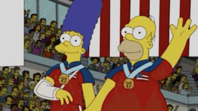 Simpsons Etats-Unis en curling