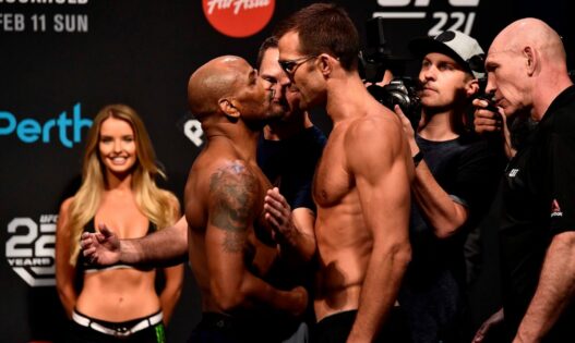 Yoel Romero Luke Rockhold Staredown
