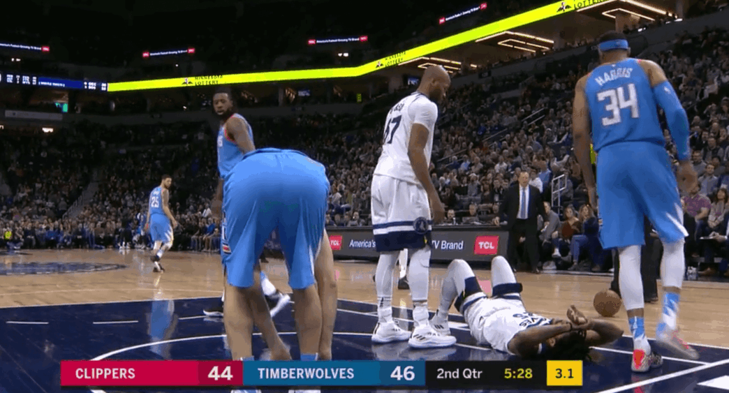 Derrick Rose Timberwolves spraind ankle