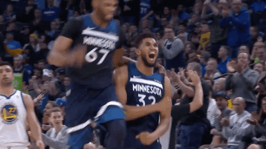 Karl Anthony Towns Timberwolves Warriors