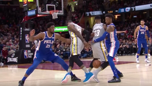 LeBron James Sixers Thompson Embiid Covington