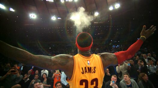 NBA LeBron James Chalk Toss
