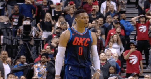 OKC Russell Westbrook Raptors