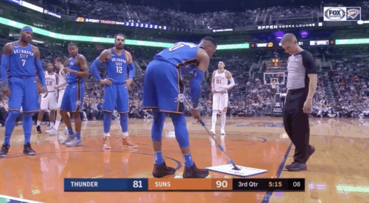 Russell Westbrook Thunder Suns