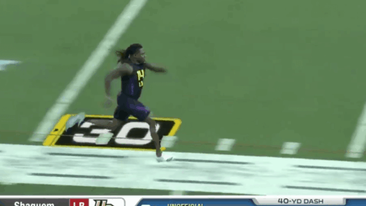 Shaquem Griffin 40 yard dash 2003 LB