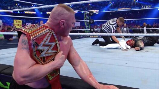 Brock Lesnar Roman Reigns WrestleMania 34