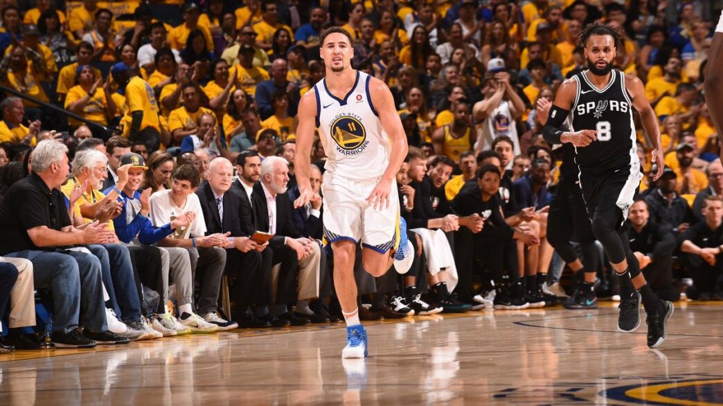 Klay Thompson Warriors Spurs