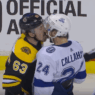 Brad Marchand a encore léché un joueur