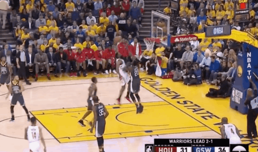 Houston Rockets Warriors Harden Green