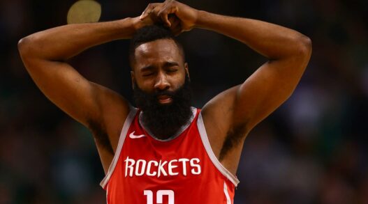 James Harden Rockets Warriors threes