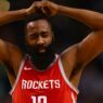 James Harden Rockets Warriors threes