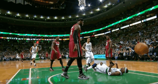 LeBron James Jason Terry dunk Celtics Heat